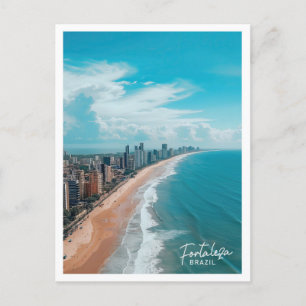 Fortaleza Brazil Art Travel Place Illustration Postkarte
