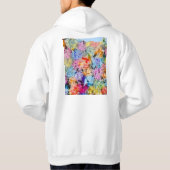 Fortaleza Brazil City Map Hoodie (Rückseite)