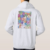 Fortaleza Brazil City Map Hoodie (Rückseite)