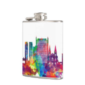 Fortaleza Brazil Skyline Flachmann (Links)