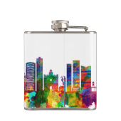 Fortaleza Brazil Skyline Flachmann (Rückseite)