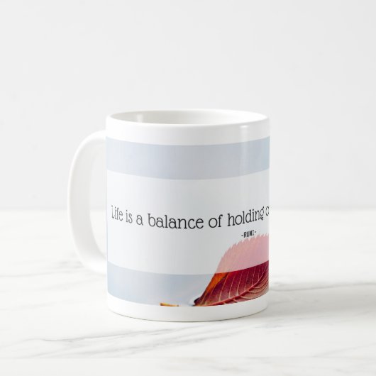 Fortbestehen, Lassend gehen: Der "Life Balancing A Kaffeetasse (Vorderseite Links)