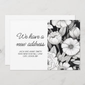 Fortbewegung Schwarz-weißer Blume Ankündigung (Vorne/Hinten)