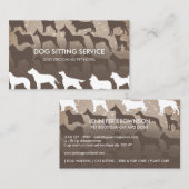 Fortbildung für braune tierärztliche Tierpflege Visitenkarte (Vorne/Hinten)