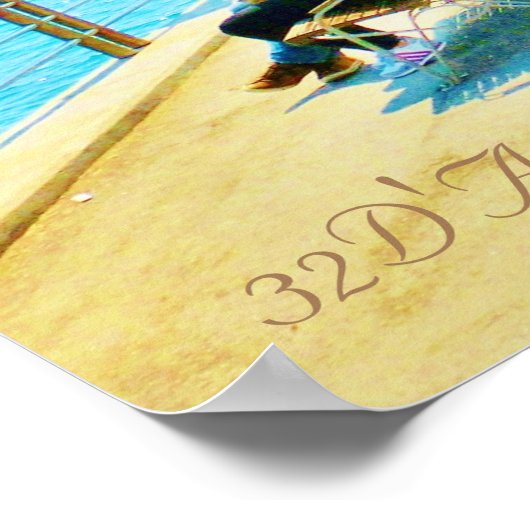 Forte dei Marmi Pier Daydream, Poster Print (Ecke)