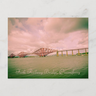 Forte Eisenbahnbrücke in der Nähe von Edinburgh, P Postkarte