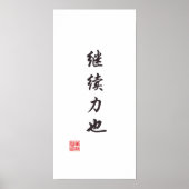 "Fortführung ist Power" Poster (Vorne)