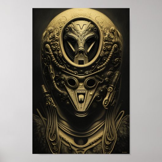 Fortgeschrittene Alien Helmet Poster (Vorne)