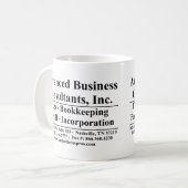 Fortgeschrittene Geschäftskunde Kaffeetasse (Vorderseite Links)