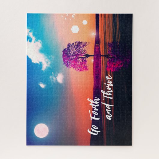 Forth and Thrive Magical Tree at Sunset Nature Puzzle (Vertikal)