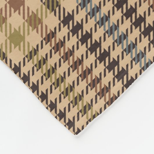 Forth Antique Glen Karo Kariertes Muster Fleecedecke (Ecke)