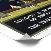 Forth Bridge, Schottland - Flying Scotsman Poster (Ecke)