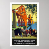 Forth Bridge, Schottland - Flying Scotsman Poster (Vorne)