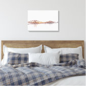 Forth Bridge Scotland Minimalist Sketch Leinwanddruck (Insitu (Schlafzimmer))