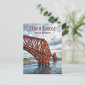 Forth Bridge Vereinigtes Königreich Postkarte (Stehend Vorderseite)
