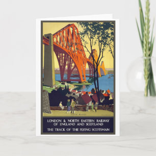 Forth Bridge - Vintage Reiseposter Kunst Karte
