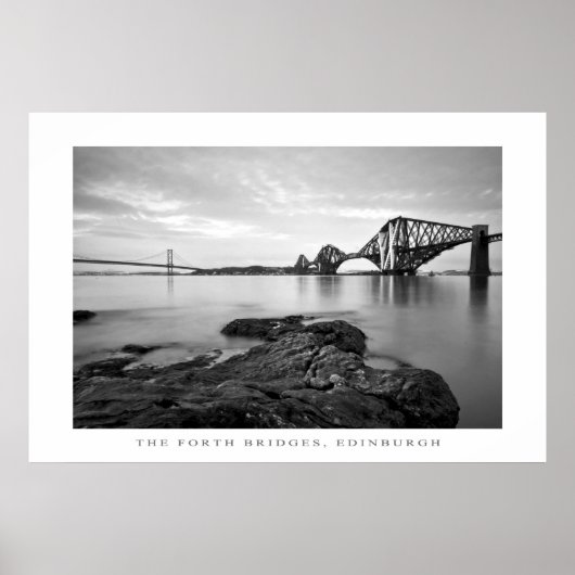 Forth Bridges, Edinburgh - Print Poster (Vorne)