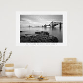 Forth Bridges, Edinburgh - Print Poster (Küche)