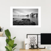 Forth Bridges, Edinburgh - Print Poster (Heimbüro)