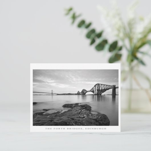 Forth Bridges Poster Postkarte (Stehend Vorderseite)