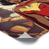 Forth gehen und Fierce-SuperWoman Art Poster sein (Ecke)