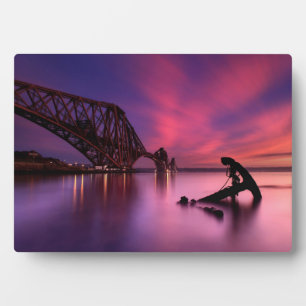 Forth Rail Bridge bei Sunset Schottland Fotoplatte