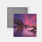 Forth Rail Bridge bei Sunset | Schottland Magnet (Vorderseite/Rückseite)