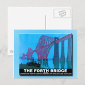 Forth Road Bridge Postkarte (Vorne/Hinten)