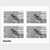 Forth und Equer Motivierend Cat Rechteckiger Aufkleber (Blatt)