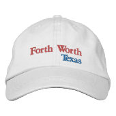 Forth Worth Texas bestickte Baseballkappe (Vorderseite)
