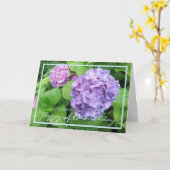 Fortieth Birthday Adele Hydrangeas Elegant Modern Karte (Gelbe Blume)