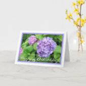Fortieth Birthday Adele Hydrangeas Elegant Modern Karte (Gelbe Blume)