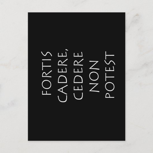 Fortis cadere cedere non potest postkarte (Vorderseite)