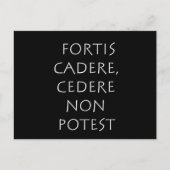 Fortis cadere cedere non potest postkarte (Vorderseite)