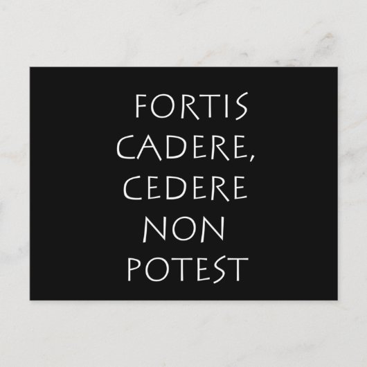 Fortis cadere cedere non potest postkarte (Vorderseite)