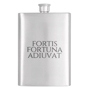 Fortis Fortuna Adiuvat Flachmann