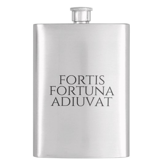 Fortis Fortuna Adiuvat Flachmann (Vorderseite)