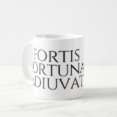 Fortis Fortuna Adiuvat Kaffeetasse (Vorderseite Links)