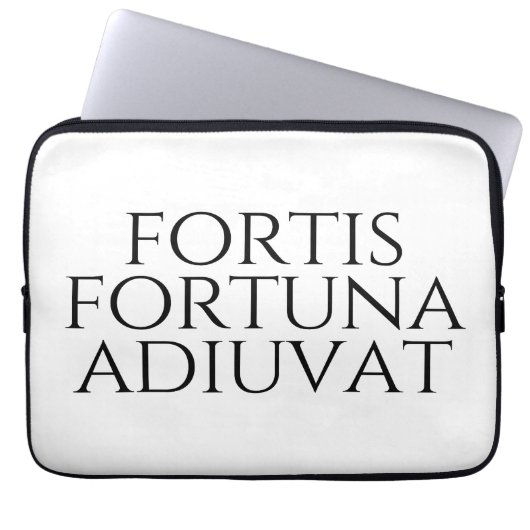 Fortis Fortuna Adiuvat Laptopschutzhülle (Vorderseite)