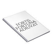 Fortis Fortuna Adiuvat Notizblock (Rechte Seite)