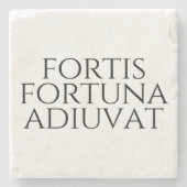 Fortis Fortuna Adiuvat Steinuntersetzer (Vorderseite)
