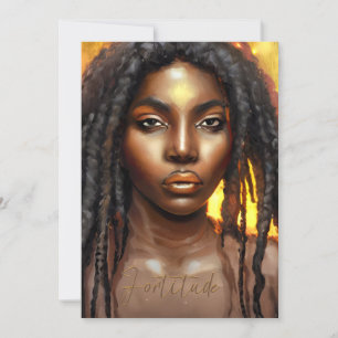 Fortitude African American Art Framework Card Dankeskarte