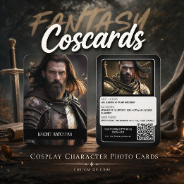 Fortitude Cosplay Character Trading Cards QR Code Visitenkarte