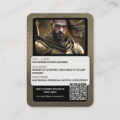 Fortitude Cosplay Charakter Tausch Karten QR Code (Rückseite)