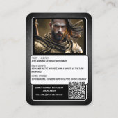Fortitude Cosplay Charakter Tausch Karten QR Code (Rückseite)