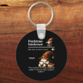 Fortose Intolerant Definition Funny Gnome Coffee Schlüsselanhänger (Vorderseite)