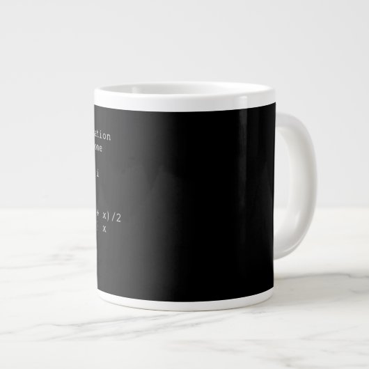 Fortran-Quellcode Jumbo-Tasse (Vorderseite Rechts)