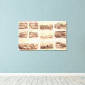 Forts Sumter & Moultrie, Insel Sullivan Leinwanddruck (Insitu (Holzboden))