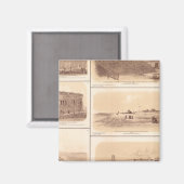 Forts Sumter & Moultrie, Insel Sullivan Magnet (Vorderseite/Rückseite)