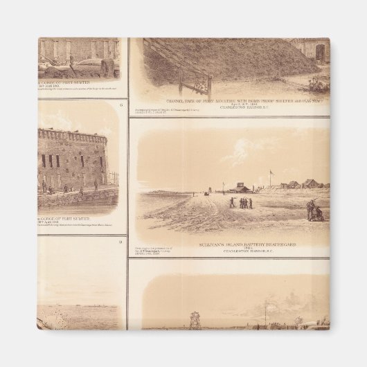 Forts Sumter & Moultrie, Insel Sullivan Magnet (Vorne)